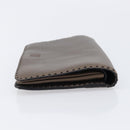 LOEWE Clutch Bag Leather Brown Auth bs38037-4