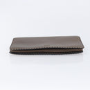 LOEWE Clutch Bag Leather Brown Auth bs38037-7