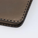 LOEWE Clutch Bag Leather Brown Auth bs38037-8