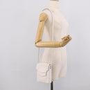 HERMES Shoulder Bag Leather White Gold Auth bs38040-20