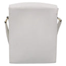 HERMES Shoulder Bag Leather White Gold Auth bs38040-3