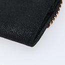 Stella McCartney Fabera Long Wallet Polyester Black Gold Auth bs38046-10