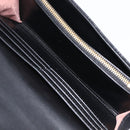 Stella McCartney Fabera Long Wallet Polyester Black Gold Auth bs38046-15