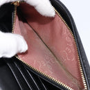 Stella McCartney Fabera Long Wallet Polyester Black Gold Auth bs38046-17