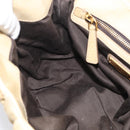 Miu Miu Matelasse Hand Bag Leather 2way Beige Gold Auth bs38051-22