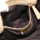 Miu Miu Matelasse Hand Bag Leather 2way Beige Gold Auth bs38051-24