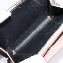 Saint Laurent Bifold Wallet Leather Pink Silver Auth bs38052-16