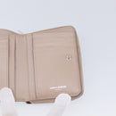 Saint Laurent Bifold Wallet Leather Pink Silver Auth bs38052-18