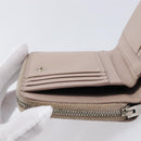 Saint Laurent Bifold Wallet Leather Pink Silver Auth bs38052-23