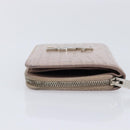 Saint Laurent Bifold Wallet Leather Pink Silver Auth bs38052-5