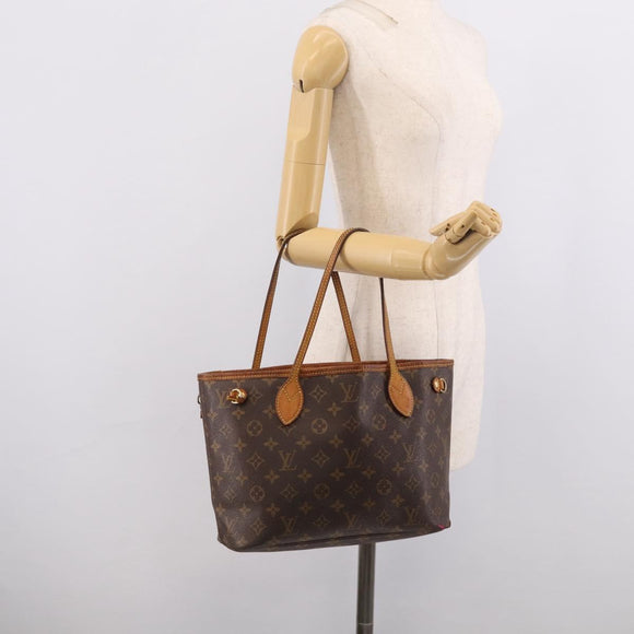 LOUIS VUITTON Monogram Neverfull PM Tote Bag M40155 LV Auth bs38054