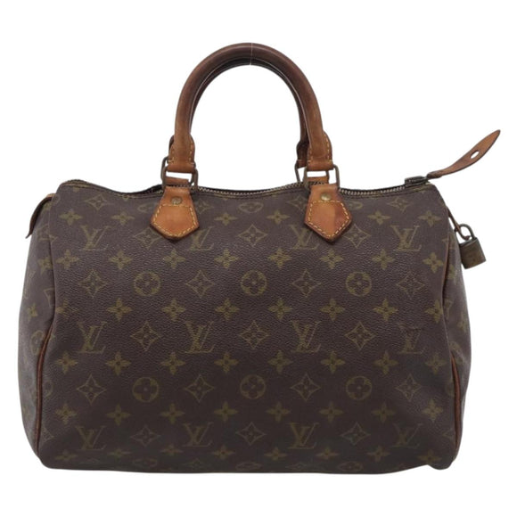 LOUIS VUITTON Monogram Speedy 30 Hand Bag M41526 LV Auth bs38055
