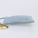Christian Dior Canage Shoulder Bag Denim Blue Gold Auth bs38061A-5