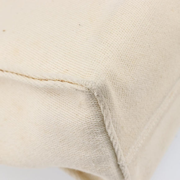 LOEWE Cushion Tote Bag Canvas White Auth bs38063A