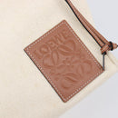 LOEWE Cushion Tote Bag Canvas White Auth bs38063A-16