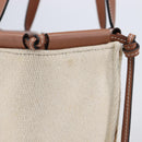 LOEWE Cushion Tote Bag Canvas White Auth bs38063A-5