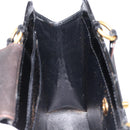 CHANEL Matelasse Hand Bag Patent Leather Black Gold CC Auth bs38065-19
