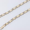 CHANEL Chain Belt Metal 31.5"" Silver CC Auth bs38068-10