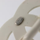 CHANEL Chain Belt Metal 31.5"" Silver CC Auth bs38068-14