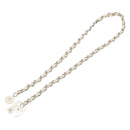 CHANEL Chain Belt Metal 31.5"" Silver CC Auth bs38068-2