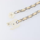 CHANEL Chain Belt Metal 31.5"" Silver CC Auth bs38068-3
