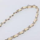 CHANEL Chain Belt Metal 31.5"" Silver CC Auth bs38068-6