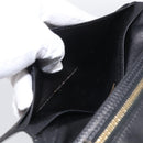 HERMES Bairn Classic Long Wallet Leather Black Gold Auth bs38071-16