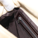 FENDI Zucca Canvas Mamma Baguette Shoulder Bag Beige Silver Auth bs38073A-23