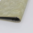 CHANEL Icon Line Long Wallet Leather Champagne Gold CC Auth bs38074-10
