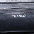 CHANEL Chain Matelasse Shoulder Bag Patent Leather Black Silver CC Auth bs38075-15