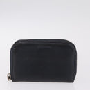 PRADA Wallet Leather 2 Set Black Blue Auth bs38081-10