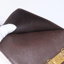 LOUIS VUITTON Damier Ebene Day Planner Cover Leather 2 Set LV Auth bs38083-11
