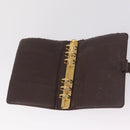 LOUIS VUITTON Damier Ebene Day Planner Cover Leather 2 Set LV Auth bs38083-9