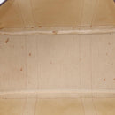 HERMES Amazonia Garden Party PM Hand Bag Leather Brown Silver Auth bs38084-16
