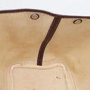 HERMES Amazonia Garden Party PM Hand Bag Leather Brown Silver Auth bs38084-18