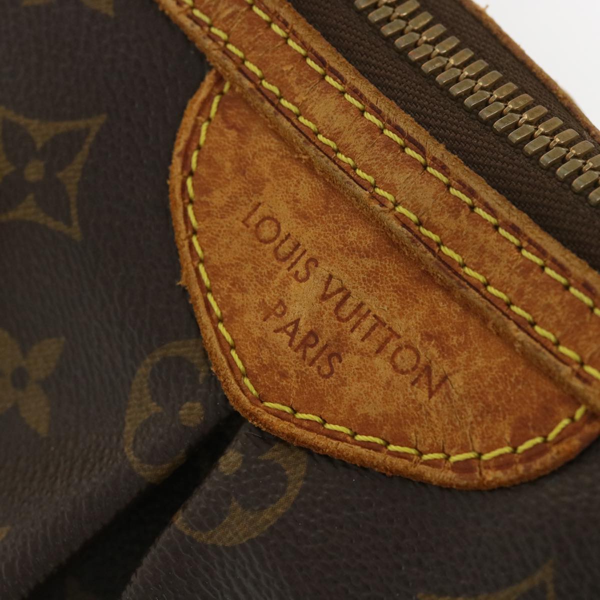 LOUIS VUITTON Monogram Palermo PM Tote Bag M40145 LV Auth bs4478