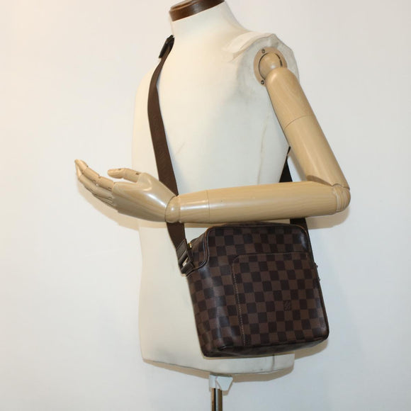 LOUIS VUITTON Damier Ebene Olaf PM Shoulder Bag N41442 LV Auth bs5247