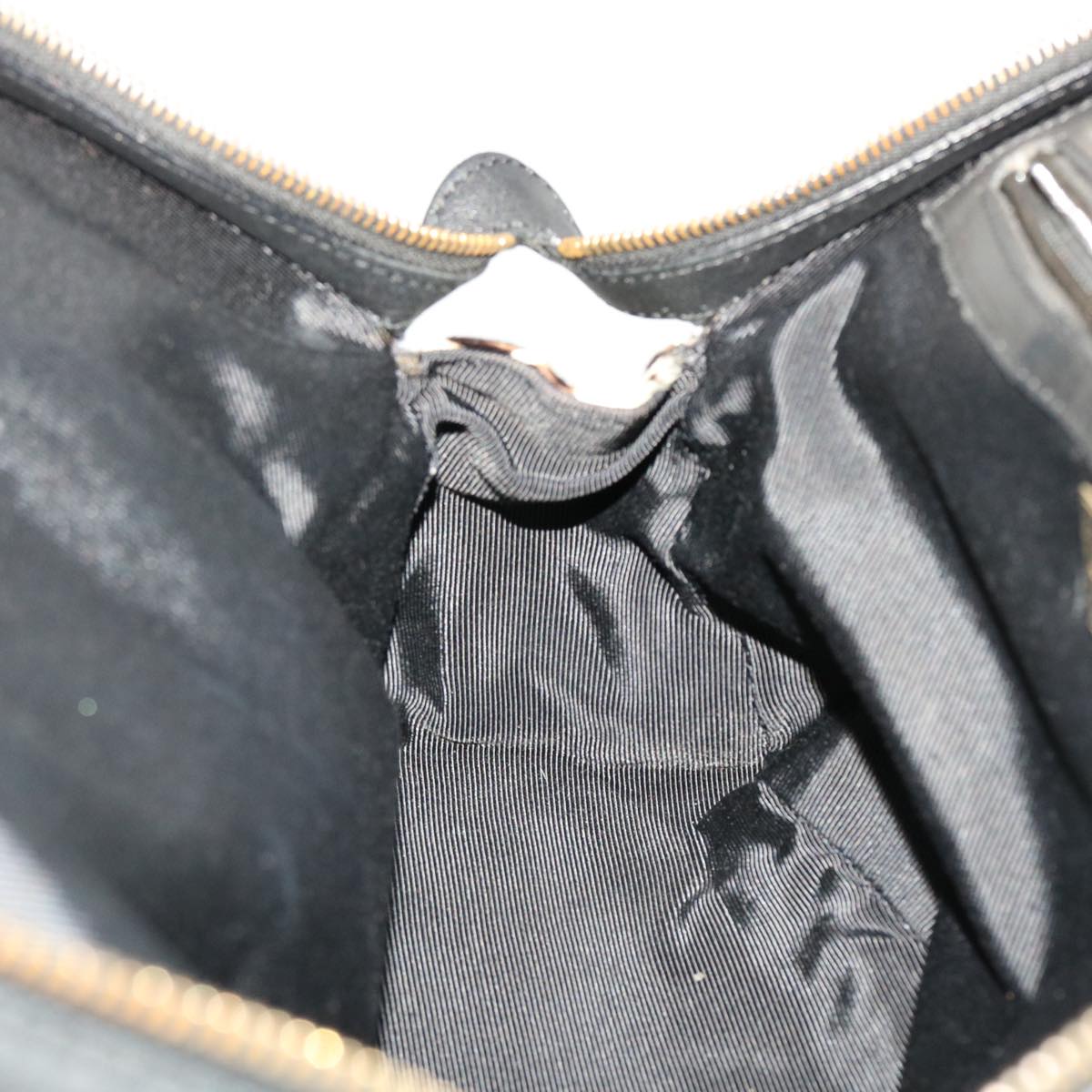 BALLY Shoulder Bag Harako leather Black White Auth bs5715