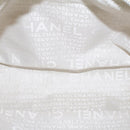 CHANEL Shoulder Bag Canvas Leather White CC Auth bs6137-11