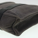 HERMES Sac Arne Hand Bag Canvas Leather Gray Auth bs6147-15