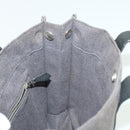 HERMES Sac Arne Hand Bag Canvas Leather Gray Auth bs6147-17