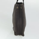 HERMES Sac Arne Hand Bag Canvas Leather Gray Auth bs6147-4