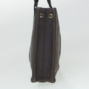 HERMES Sac Arne Hand Bag Canvas Leather Gray Auth bs6147-5