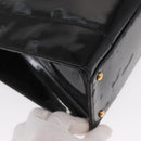 CHANEL Chain Shoulder Bag Patent leather Black CC Auth bs6435-11