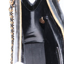 CHANEL Chain Shoulder Bag Patent leather Black CC Auth bs6435-19