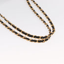 CHANEL Chain Shoulder Bag Patent leather Black CC Auth bs6435-8