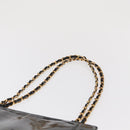 CHANEL Chain Shoulder Bag Patent leather Black CC Auth bs6435-9