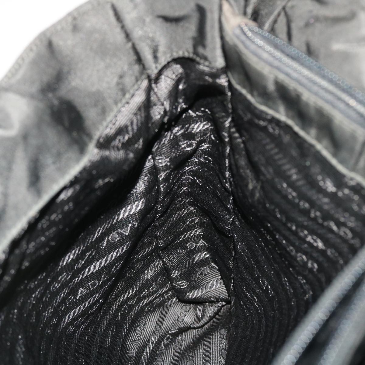 PRADA Hand Bag Nylon Black Auth bs6516