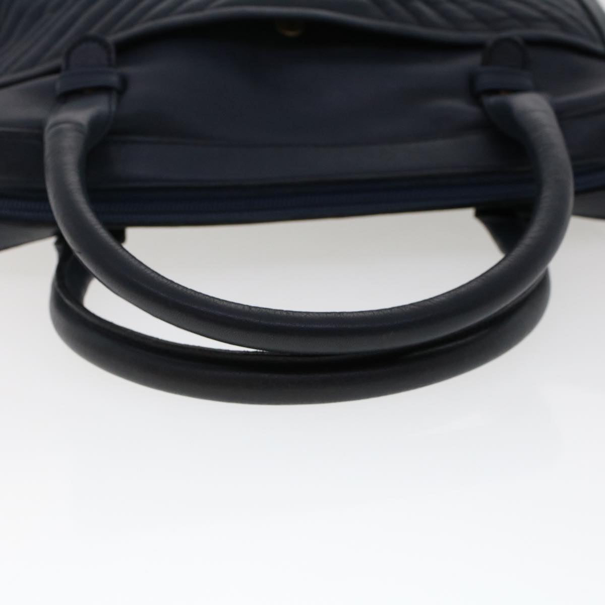 VALENTINO Hand Bag Shoulder Bag Leather 2Set Navy Red Auth bs6643