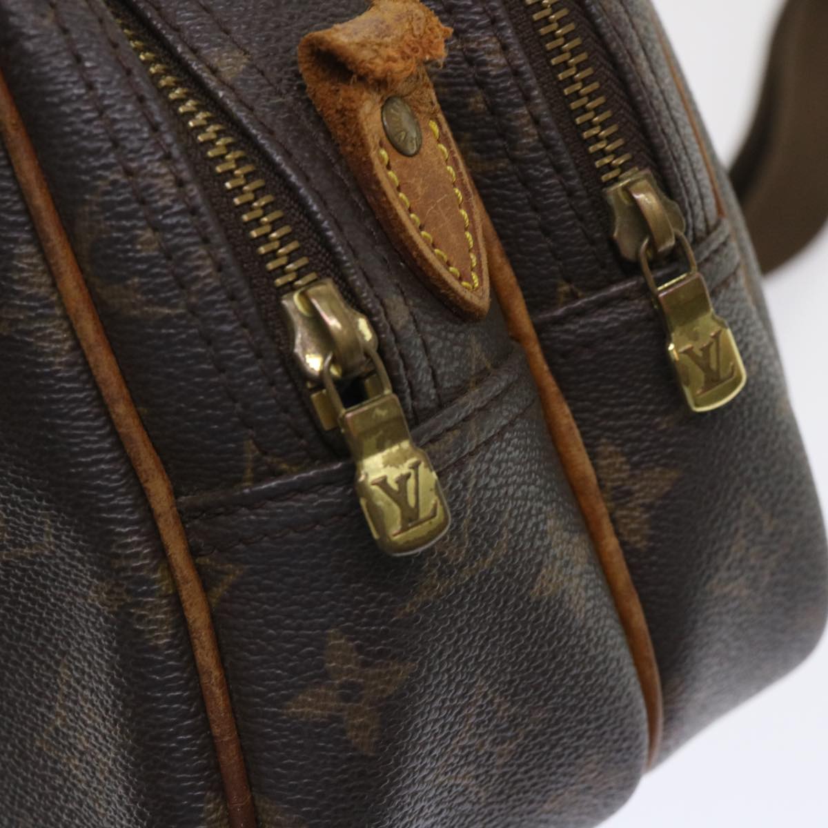 LOUIS VUITTON Monogram Reporter PM Shoulder Bag M45254 LV Auth bs6700